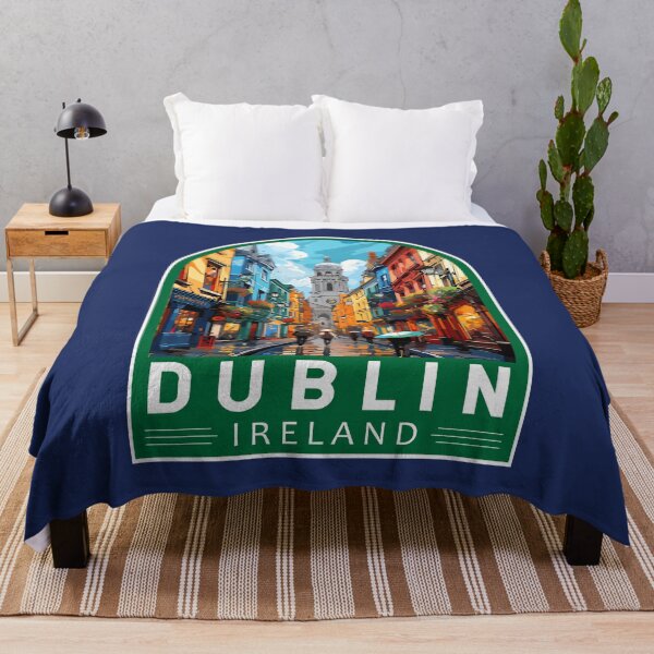 Item preview, Dublin Ireland Travel Art Emblem designed and sold by KrisSidDesigns.