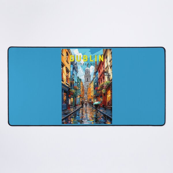 Item preview, Dublin Ireland Travel Art Vintage designed and sold by KrisSidDesigns.