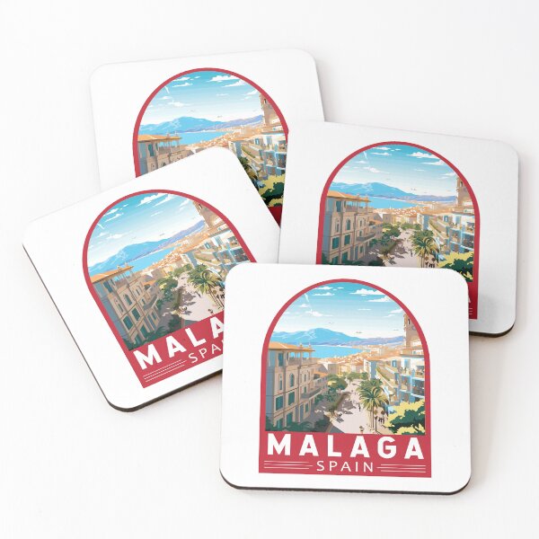 Item preview, Malaga Spain Travel Art Emblem designed and sold by KrisSidDesigns.
