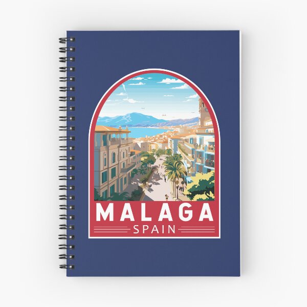 Item preview, Malaga Spain Travel Art Emblem designed and sold by KrisSidDesigns.
