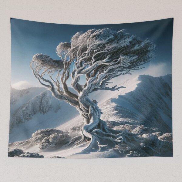 Item preview, Snow swept Tree on Mountain top designed and sold by bradm50.