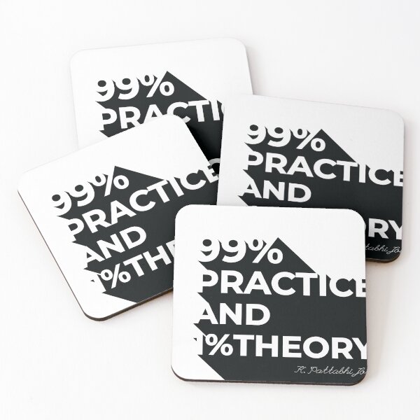 Item preview, Typo Design "99% practice and 1% theory " | timeless mantra designed and sold by savasanaqueen.