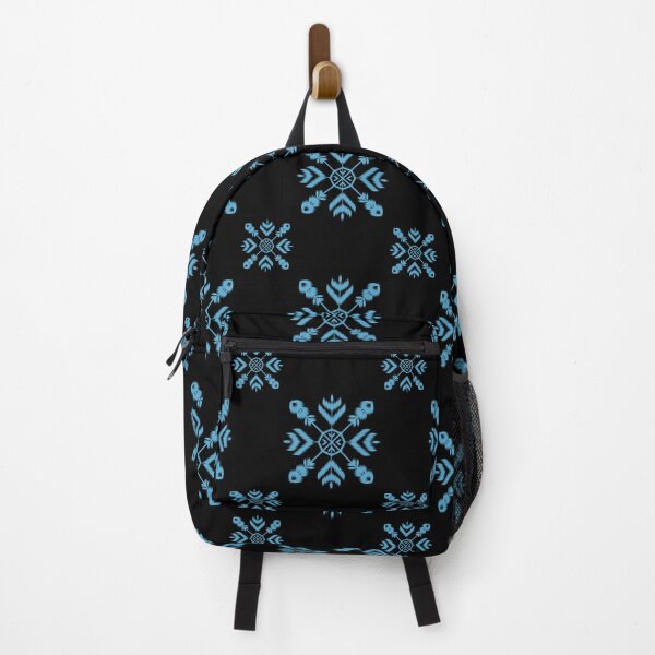 Item preview, Ikat Traditional ethnic fabric pattern : Charming Snowflake Print, Frozen Delight Textile Design, Snowfall Symphony Fabric Pattern designed and sold by Nokart.