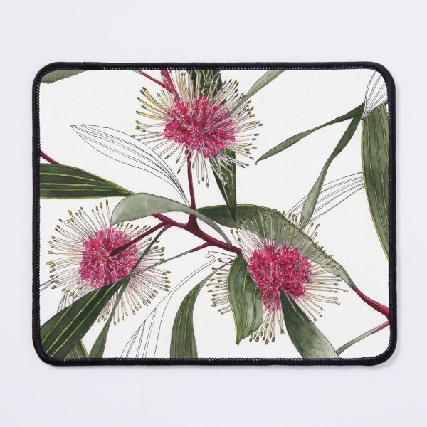 Aperçu de l'œuvre Coussin à épingles Hakea flore rose créée et vendue par blueidesign.