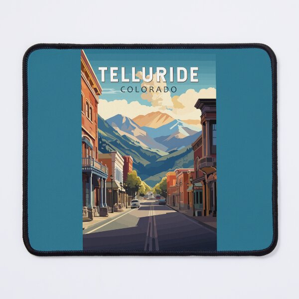 Item preview, Telluride Colorado Travel Art Vintage designed and sold by KrisSidDesigns.