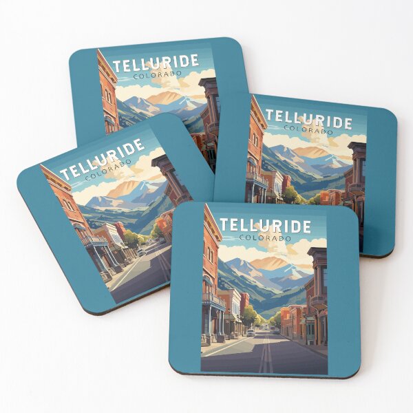 Item preview, Telluride Colorado Travel Art Vintage designed and sold by KrisSidDesigns.