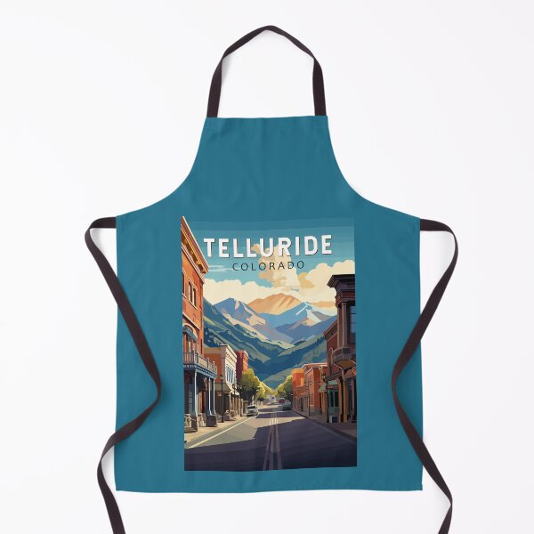 Item preview, Telluride Colorado Travel Art Vintage designed and sold by KrisSidDesigns.