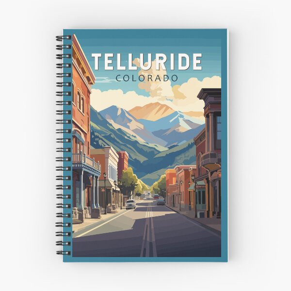 Item preview, Telluride Colorado Travel Art Vintage designed and sold by KrisSidDesigns.