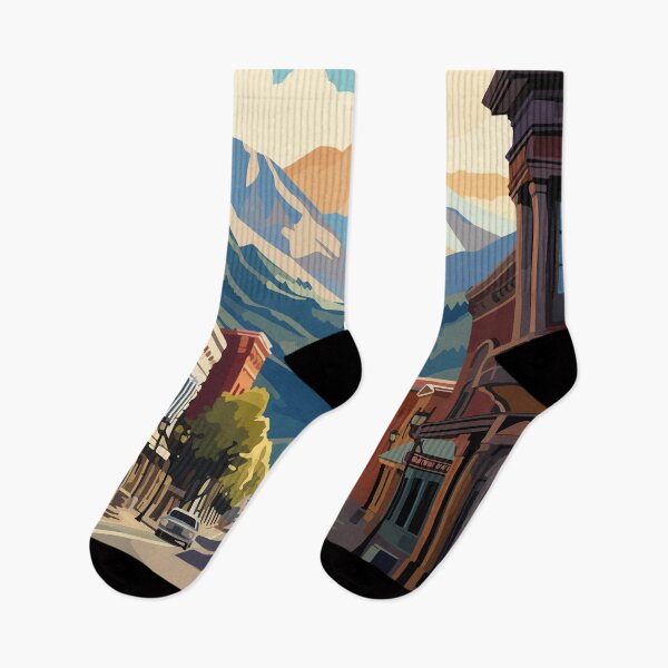 Item preview, Telluride Colorado Travel Art Vintage designed and sold by KrisSidDesigns.