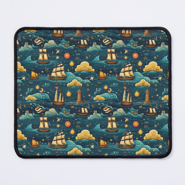 Item preview, nautical nonsense seamless pattern paper designed and sold by ak-shops.