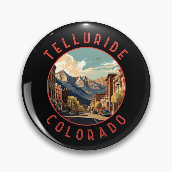 Item preview, Telluride Colorado Retro Distressed Circle designed and sold by KrisSidDesigns.