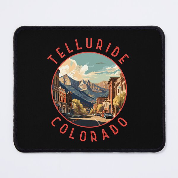Item preview, Telluride Colorado Retro Distressed Circle designed and sold by KrisSidDesigns.