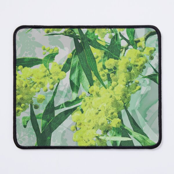 Item preview, Wattle flowers Australian green gold designed and sold by blueidesign.