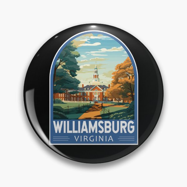Item preview, Williamsburg Virginia Travel Art Emblem designed and sold by KrisSidDesigns.