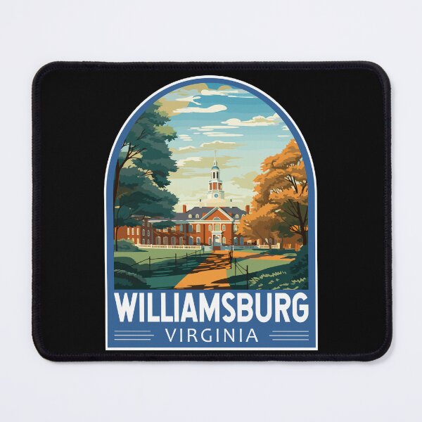 Item preview, Williamsburg Virginia Travel Art Emblem designed and sold by KrisSidDesigns.