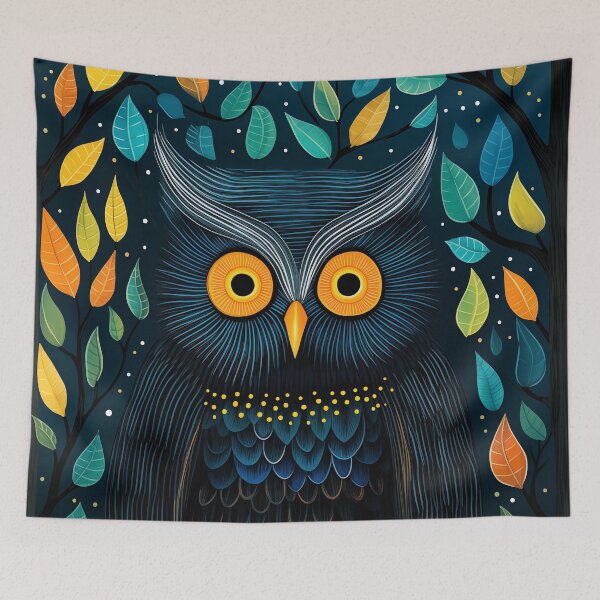 Item preview, Night Forest Owl designed and sold by EnchantArtCo.