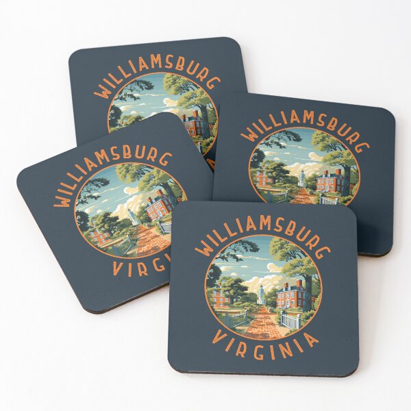 Item preview, Williamsburg Virginia Retro Distressed Circle designed and sold by KrisSidDesigns.