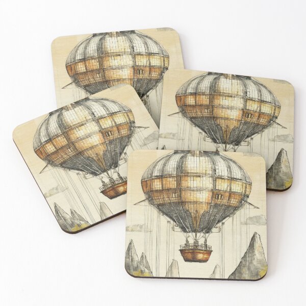 Item preview, Balloon floating above a floating island. designed and sold by Jubjangm3.