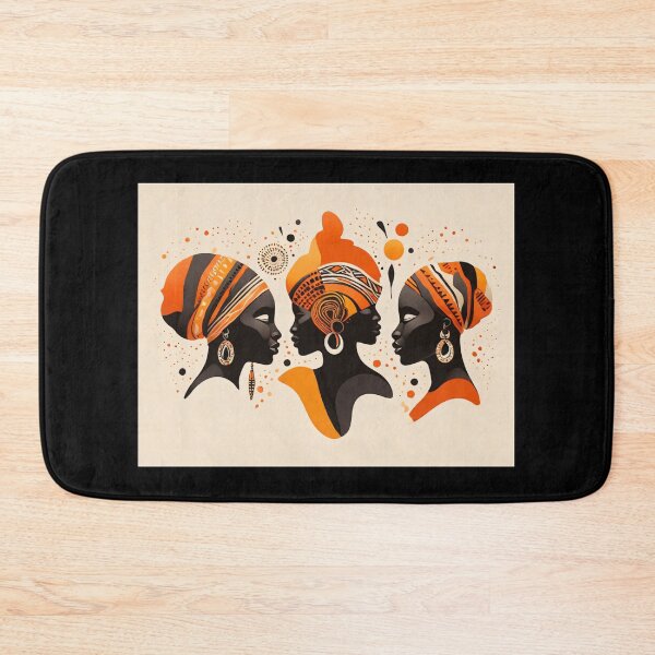 Item preview, Afro-Chic Elegance: Three Women in Orange designed and sold by Mechanical-Artt.