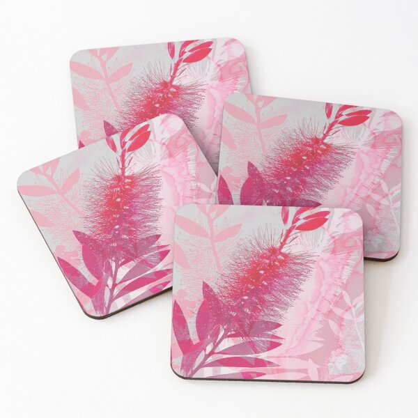 Item preview, Bottlebrush flowers Australian flora pink designed and sold by blueidesign.