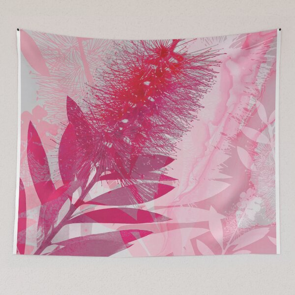 Item preview, Bottlebrush flowers Australian flora pink designed and sold by blueidesign.