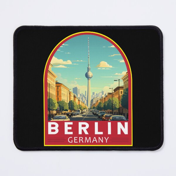 Item preview, Berlin Germany Travel Art Emblem designed and sold by KrisSidDesigns.