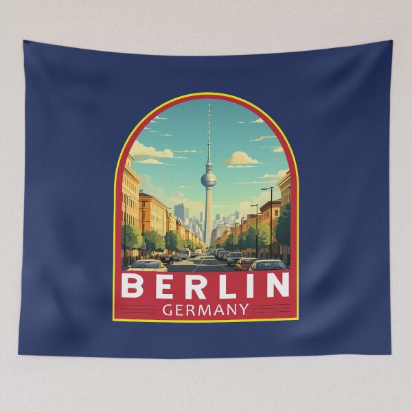 Item preview, Berlin Germany Travel Art Emblem designed and sold by KrisSidDesigns.