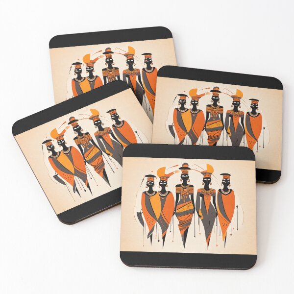 Item preview, five african women designed and sold by Mechanical-Artt.