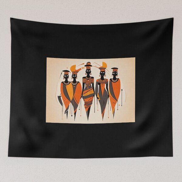 Item preview, five african women designed and sold by Mechanical-Artt.