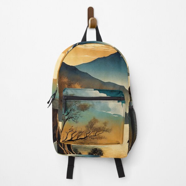 Item preview, Landscape art mountains river at sunset designed and sold by Jubjangm3.