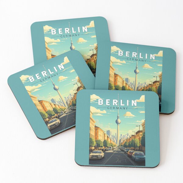 Item preview, Berlin Germany Travel Art Vintage designed and sold by KrisSidDesigns.
