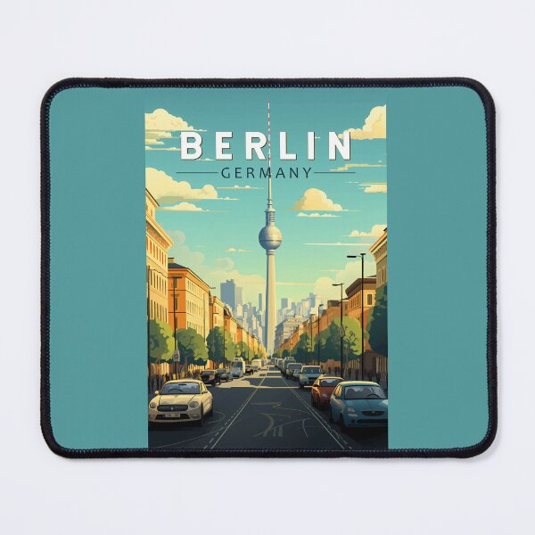Item preview, Berlin Germany Travel Art Vintage designed and sold by KrisSidDesigns.