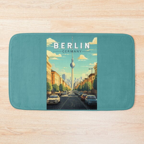 Item preview, Berlin Germany Travel Art Vintage designed and sold by KrisSidDesigns.