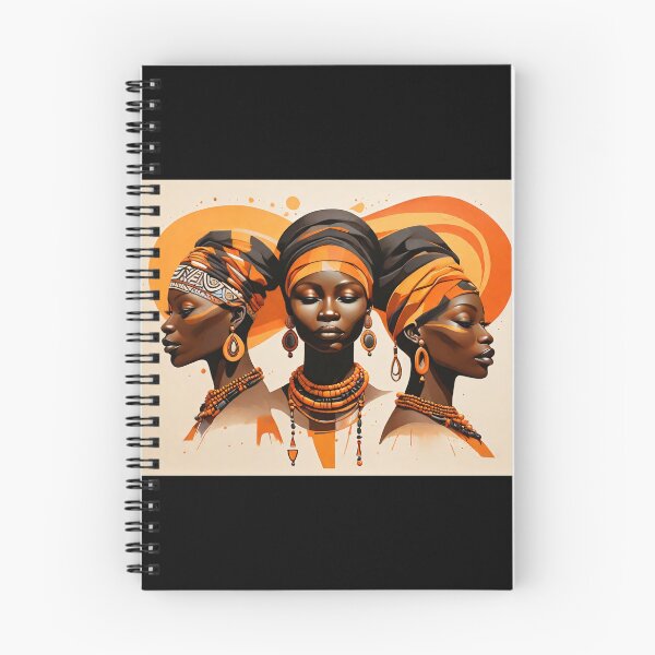Item preview, Three african women with orange headscarves designed and sold by Mechanical-Artt.