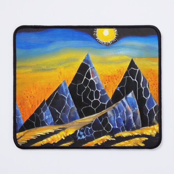 Item preview, Пики гор, два солнца светят высоко в небе. designed and sold by ArtDaily67.