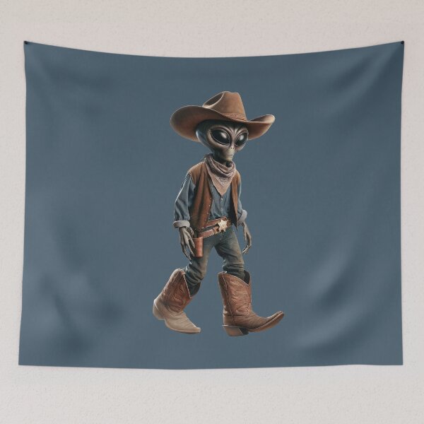 Item preview, Cosmic Alien Cowboy designed and sold by DumbPet.
