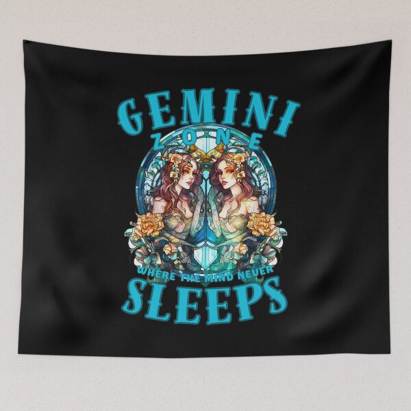 Item preview, Gemini Zone: Where The Mind Never Sleeps. gemini birthday designed and sold by ZodiacWonders.