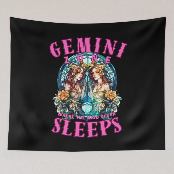Item preview, Gemini Zone: Where The Mind Never Sleeps. gemini astrological sign designed and sold by ZodiacWonders.