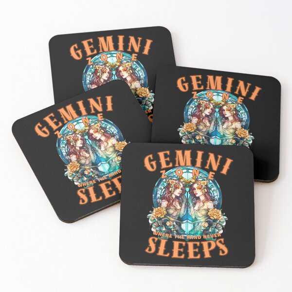 Item preview, Gemini Zone: Where The Mind Never Sleeps. gemini quote designed and sold by ZodiacWonders.