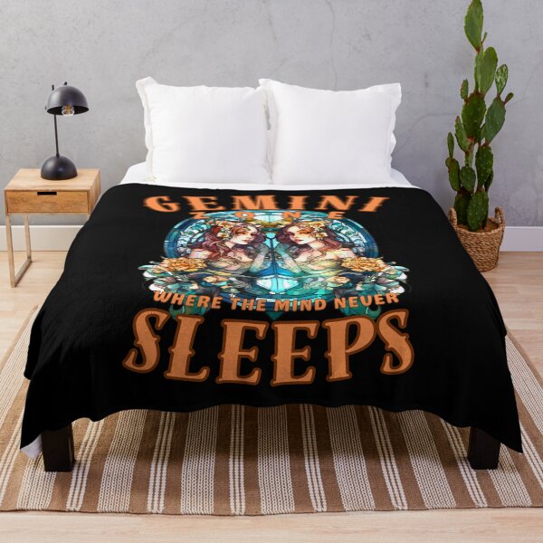 Item preview, Gemini Zone: Where The Mind Never Sleeps. gemini quote designed and sold by ZodiacWonders.
