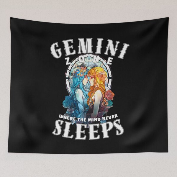Item preview, Gemini Zone: Where The Mind Never Sleeps. gemini sayings designed and sold by ZodiacWonders.
