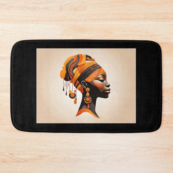 Item preview, Radiant African Beauty: Orange Headscarf designed and sold by Mechanical-Artt.