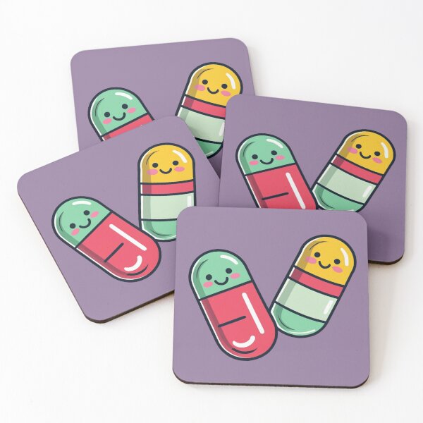 Item preview, cute cartoon pill  designed and sold by zoldi.