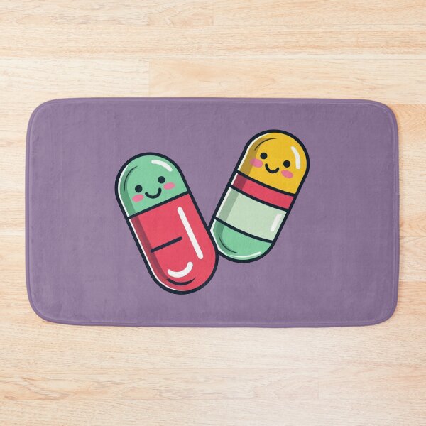 Item preview, cute cartoon pill  designed and sold by zoldi.