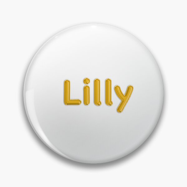 Item preview, Golden Balloon Foil Lilly Name Label designed and sold by NormadWorld.