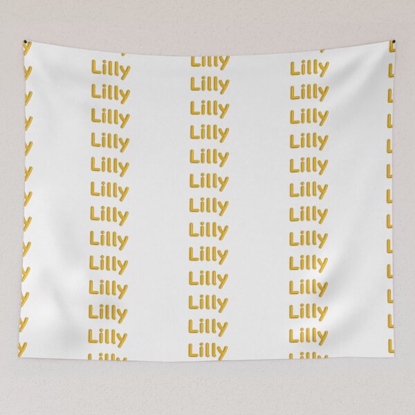 Item preview, Golden Balloon Foil Lilly Name Label designed and sold by NormadWorld.