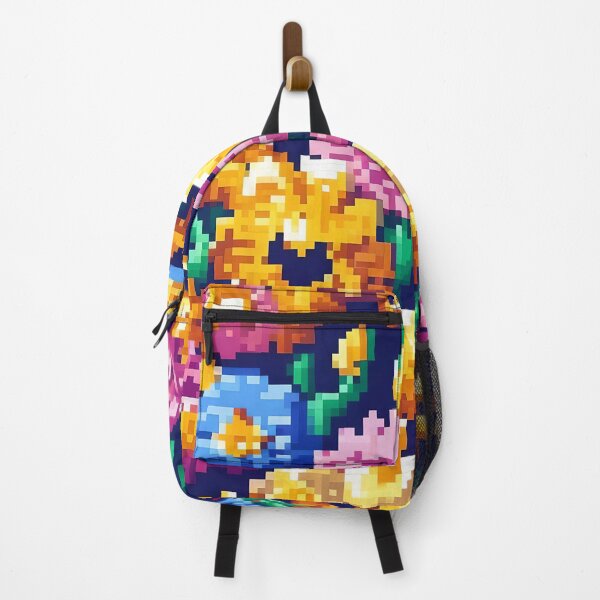 Item preview, Vibrant Pixel Blooms: A Multicolored Floral Showcase designed and sold by EnjoYarty.