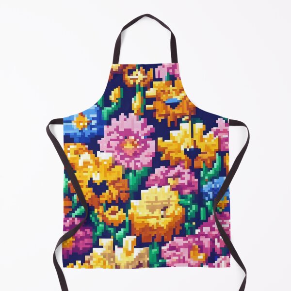 Item preview, Vibrant Pixel Blooms: A Multicolored Floral Showcase designed and sold by EnjoYarty.