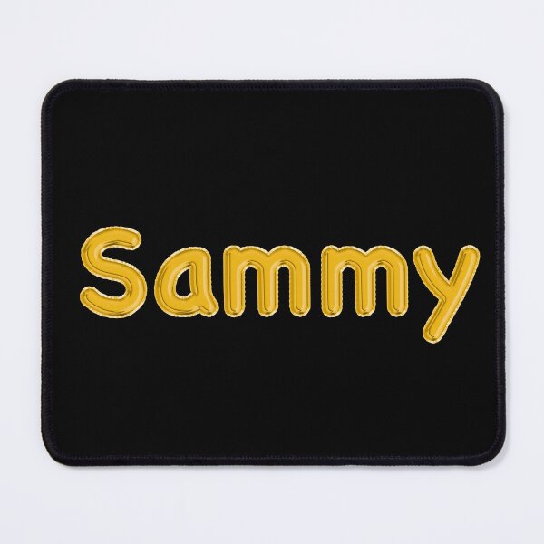 Item preview, Golden Balloon Foil Sammy Name Label - (Black) designed and sold by NormadWorld.