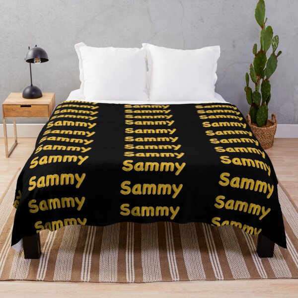Item preview, Golden Balloon Foil Sammy Name Label - (Black) designed and sold by NormadWorld.
